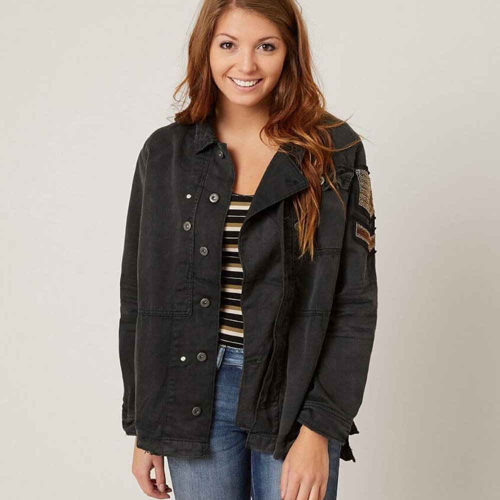 Free People | Embellished Military Jacket Small